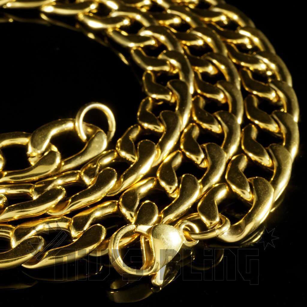 LoveBling® Official, Real Gold, Cuban Link Chain